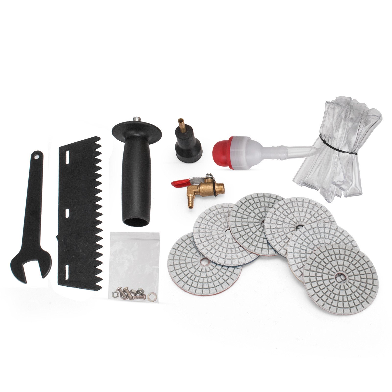 1.4KW Wet Polisher Grinder Stone Variable Speed Polishing Kit fr Concrete Marble