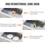 VEVOR Sink Protector Grid For Kitchen Sink 26"x14" Stainless Steel Drain Rack