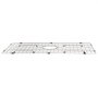 stainless steel VEVOR sink protector grid with centered drain hole and black rubber feet.