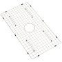 stainless steel VEVOR sink protector grid with rubber feet and central drain hole.