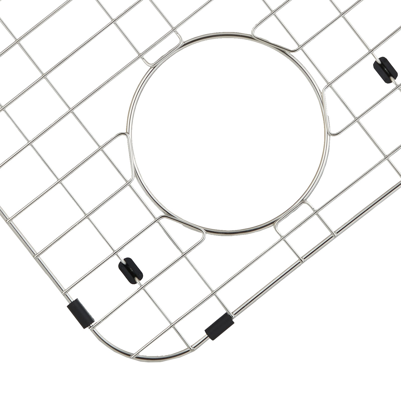 VEVOR Sink Protector Grid 2PCS, 13.3"x11.6" Stainless Steel Sink Grates, Rear Drain Sink Grates with R50 Corner Radius, Large Sink Bottom Grids, Universal Bowl Rack Sink Accessories For Kitchen Sink