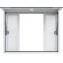 VEVOR Concession Window 48"x36", Aluminum Alloy Food Truck Service Window with 4 Horizontal Sliding Windows & Awning Door & Drag Hook, Up to 85 Degrees Serving Window for Food Truck Concession Trailer