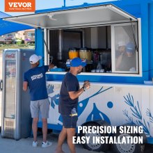 VEVOR 48"L x 36"W Concession Stand Serving Window Food Truck Service Awning