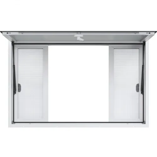 thumbnail image 2 of VEVOR 53"x33" Service Window, Aluminum Food Truck Serving Window With 4 Sliding Panels, Awning Door & Hook, Opens To 85 Degrees For Concession Trailers 2 of 13