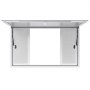 VEVOR Concession Window 152x92 cm, Aluminum Alloy Service Window for Food Truck, Up to 85 Degrees Stand Serving Window with 4 Sliding Windows, Awning Door, and Drag Hook, for Concession Trailers