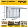 VEVOR Concession Stand Serving Window Food Truck Service Awning 48x36in