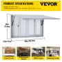 VEVOR Concession Stand Serving Window Food Truck Service Awning 60x36in