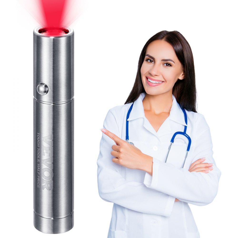 VEVOR Red Light Therapy Device for for Body, Red & Near Infrared Light Therapy Wand with 3 Wavelengths, Handheld Red Light Healing Therapy Torch for Joint Muscles Pain Relief, Wound Healing, Skin Heal