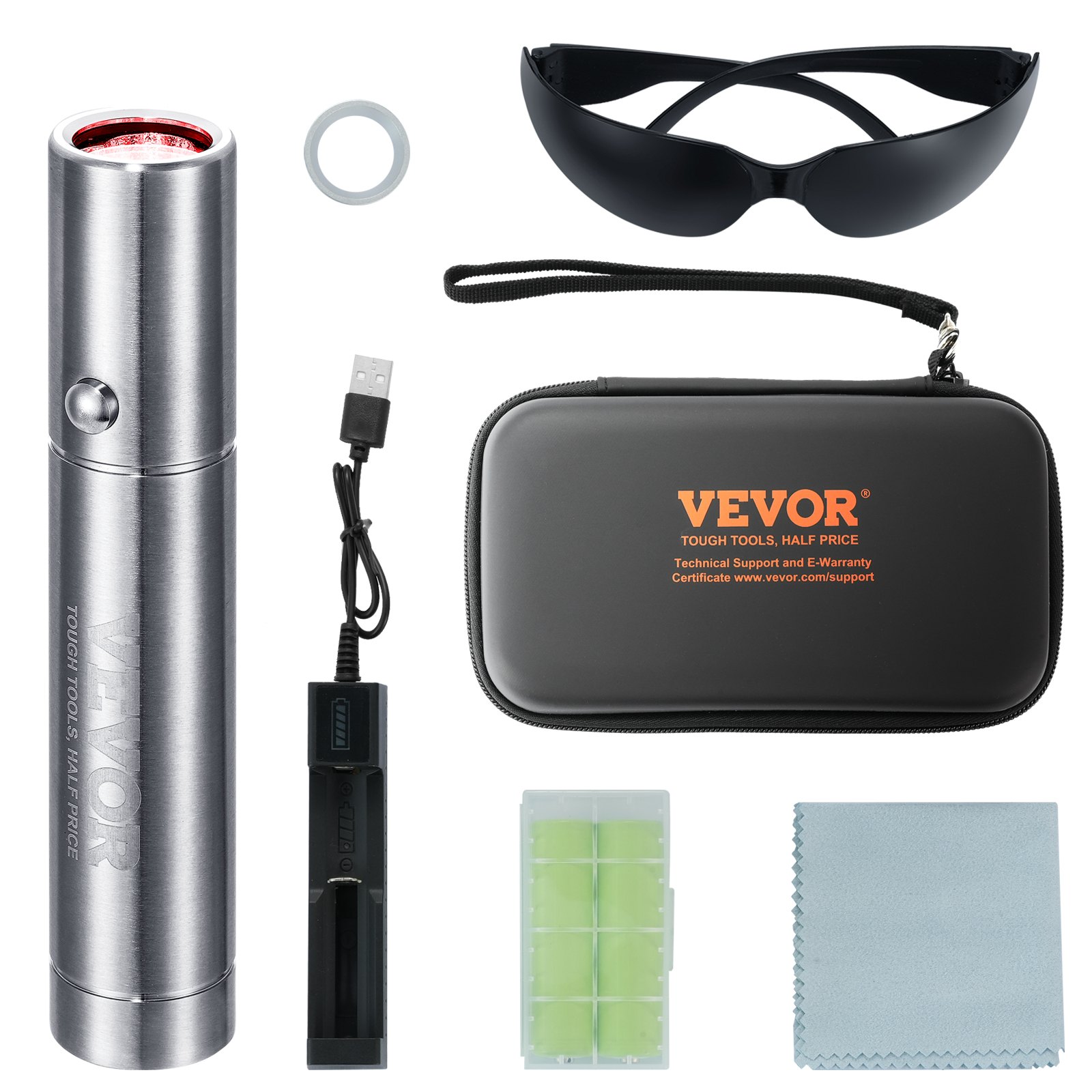 VEVOR Red Light Therapy Device for for Body, Red & Near Infrared Light Therapy Wand with 3 Wavelengths, Handheld Red Light Healing Therapy Torch for Joint Muscles Pain Relief, Wound Healing, Skin Heal