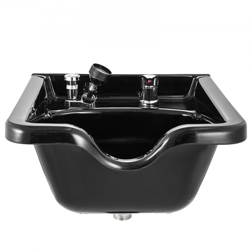 Shampoo Bowl Black ABS Plastic Salon and Spa Hair Sink Beauty