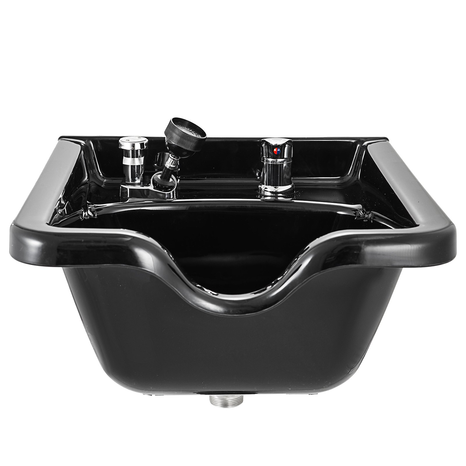 Shampoo Bowl Black ABS Plastic Salon And Spa Hair Sink Beauty