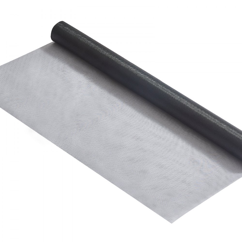 VEVOR Window Screen Replacement, 100 ft × 48 in Window Screen Mesh, DIY Adjustable Fiberglass Screen Mesh - Durable, Washable & Easy to Install, Window Screen Repair Kit for Patio Porch Door Windows