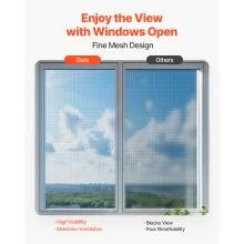 Window Screen Replacement 100 ft × 96 in Window Screen Mesh DIY Adjustable