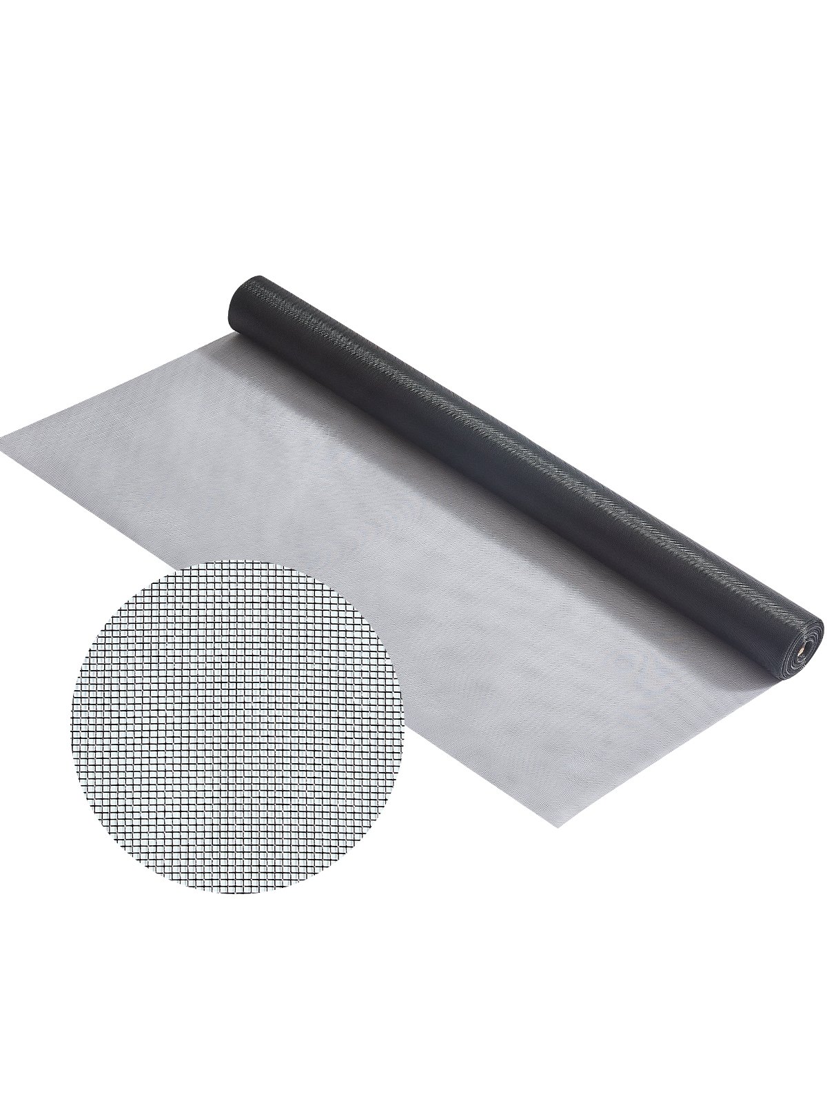 VEVOR Window Screen Replacement, 100 ft × 96 in Window Screen Mesh, DIY Adjustable Fiberglass Screen Mesh - Durable, Washable & Easy to Install, Window Screen Repair Kit for Patio Porch Door Windows