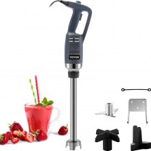 VEVOR Commercial Immersion Blender Commercial Hand Mixer 304 Stainless Steel Constant Speed Heavy Duty Immersion Blender 350W Hand Blender Commercial with 19.7" Removable Shaft for Kitchen Mixing