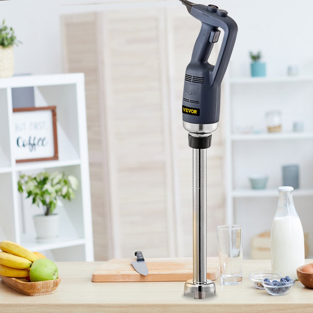 VEVOR Commercial Immersion Blender 500W Power, Hand Held Mixer with 19.7-Inch 304 Stainless Steel Removable Shaft, Electric Stick Blender Variable Speed 4000-16000RPM