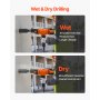 Diamond Core Drill Machine Handheld Concrete Core Drill Rig 8 in Dia 1800W