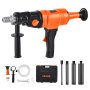 Diamond Core Drill Machine Handheld Concrete Core Drill Rig 8 in Dia 1800W