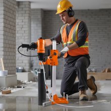 VEVOR Diamond Core Drill Machine Handheld & Stand Concrete Core Drill Rig 200 mm