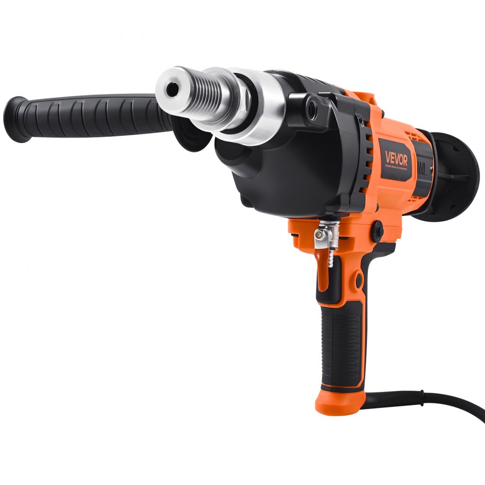 VEVOR Diamond Core Drilling Machine, 20-160 mm Drilling Diameter, Handheld Dry and Wet Concrete Core Drill Rig with 4 Drill Bits, 0-1800RPM Variable Speed, UNC1 1/4-7, for Concrete Brick Stone, 2000W
