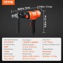 VEVOR Diamond Core Drilling Machine, 10.2 cm Handheld Wet Concrete Core Drill Rig, 1100-2400RPM Two Speed & 1-1/4" Thread & 2 Bubble Levels, 8-10.2 cm Drilling Diameter for Concrete Brick Block Stone, 1500W