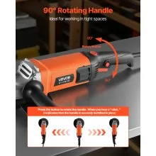 VEVOR Angle Grinder 7" 13A Electric Grinder Power Tool 8500RPM High-Speed