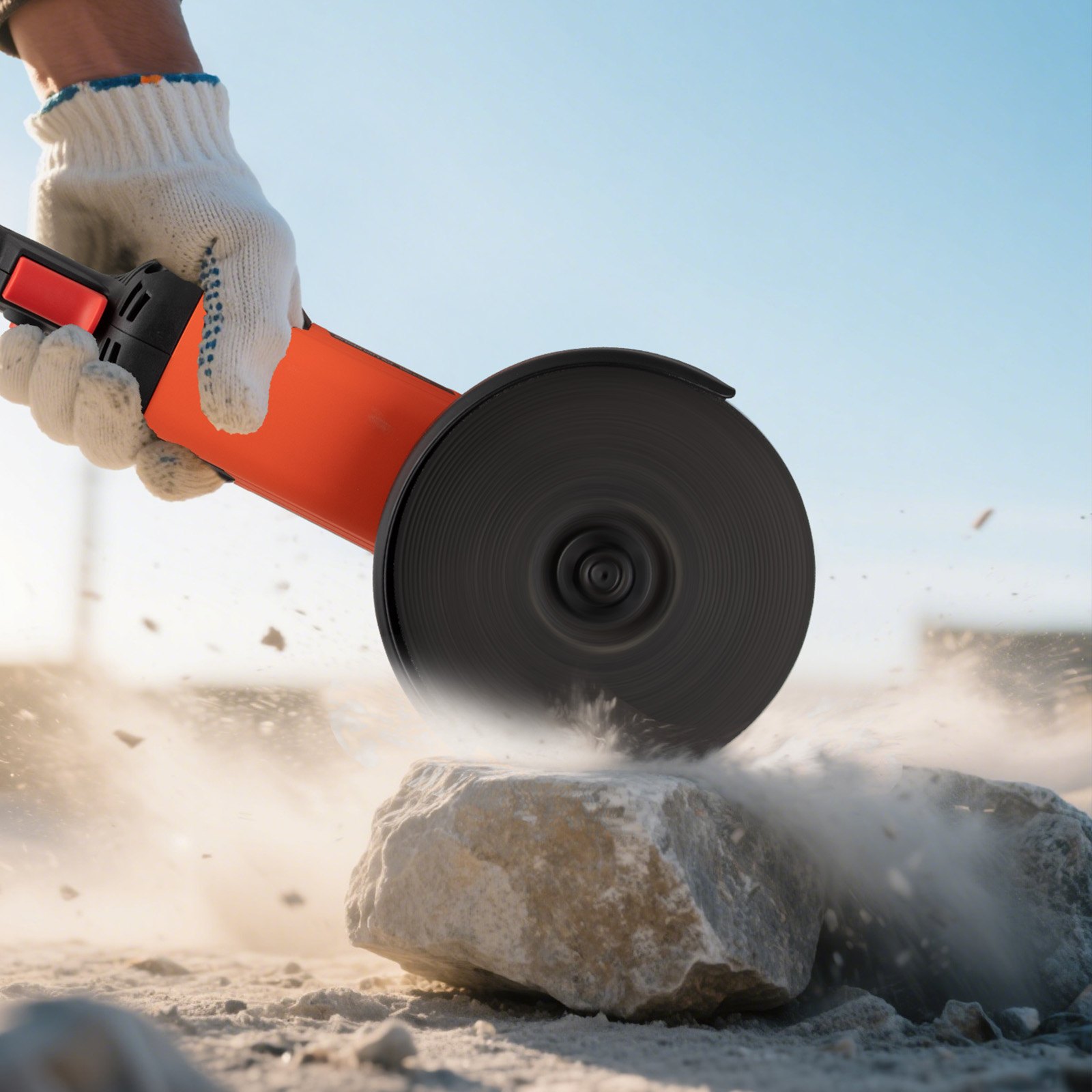 VEVOR Angle Grinder, 177.8mm Electric Grinder Power Tool, 8.2Amps 8500RPM High-Speed Corded Angle Grinders with Adjustable Dust Guard for Metal Grinding, Cutting, Rust Removal (Disc Not Included)