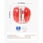 VEVOR Inflatable Bumper Balls 2-Pack, 4FT/1.2M Body Sumo Zorb Ball, Durable Thick PVC Human Hamster Bubble Knocker for Outdoor Sports Team Gaming Play, Bopper Toy for Garden Yard Park, Red & Blue