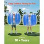 1-Pack 4FT/1.2M Inflatable Bumper Balls PVC Body Sumo Zorb Ball Outdoor Game