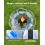 1-Pack 4FT/1.2M Inflatable Bumper Balls PVC Body Sumo Zorb Ball Outdoor Game