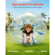 1-Pack 4FT/1.2M Inflatable Bumper Balls PVC Body Sumo Zorb Ball Outdoor Game