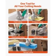 VEVOR Hot Knife Foam Cutter 200W 122℉ - 932℉ Electric Foam Cutting Tool Kit