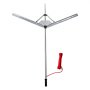 VEVOR Lake Weed Cutter, Pond Aquatic Plant Cutting Tool with 48 in Max. Cut Width, Sharp and Heavy-Duty Steel Blades, Pond Rake with 30 ft Throw Rope, for Cattail, Phragmites, Lilly Pads & Chara
