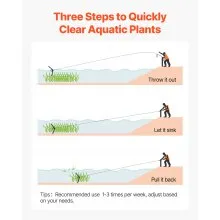 Lake Weed Cutter Pond Aquatic Plant Cutting Tool with 48 in Max Cut Width