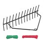 24x8.7 in Pond Aquatic Weed Rake Double-Sided Lake Weed Removal Rake 30ft Rope