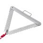 VEVOR 24in Aquatic Weed Rake, 3-Sided Lake Weed Rake with Handle, Portable and Foldable Pond Water Grass Razor, Stainless Steel Throwable Floating Pond Weeds Cutter with 30 ft Rope, for Lakes Ponds