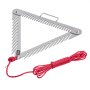 VEVOR 24in Aquatic Weed Rake, 3-Sided Lake Weed Rake with Handle, Portable and Foldable Pond Water Grass Razor, Stainless Steel Throwable Floating Pond Weeds Cutter with 30 ft Rope, for Lakes Ponds
