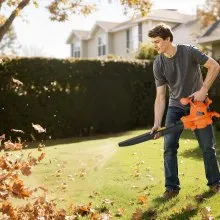 VEVOR Electric Leaf Blower 3-in-1 Blower Vacuum Mulcher 12Amp 217.35MPH 53.27CFM