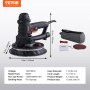 VEVOR Drywall Sander 800W Brush Motor 1200-2300RPM Variable Speed & Auto Vacuum