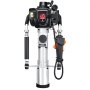 VEVOR 37.77cc Gas-Powered T Post Driver, 4-Stroke Engine Gasoline Fence Piling Pounder, with 3 Post Driving Head(45/55/88 mm) , 1000W Portable Piledriver For Farm, Ranch Fencing, Road Improvements
