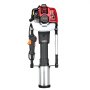 VEVOR 52cc Gas-Powered T Post Driver, 2-Stroke Engine Gasoline Fence Piling Pounder, 1300W Portable Piledriver with 3 Post Driving Head(49/69/100 mm) , For Farm, Ranch Fencing, Road Improvements