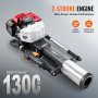 VEVOR 52cc με αέριο T Post Driver 2-stroke Fence Piling Pounder με 3 κεφαλή