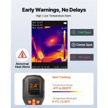 VEVOR Thermal Camera, TISR Super Resolution 240x180, Thermal Imaging Camera with 2MP Visual Camera, 96x96 IR Resolution, 25HZ Refresh Rate, -4°F to 1022°F, 4 Image Modes & 6 Color Palettes