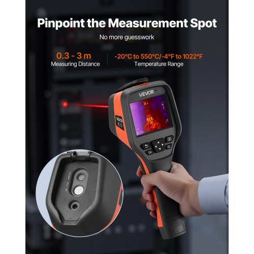 VEVOR Thermal Camera, 256 x 192 IR Resolution, Handheld Thermal