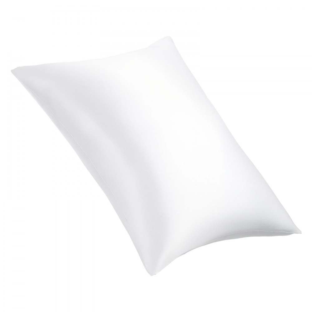 VEVOR Silk Pillowcase, 100% Pure Mulberry Silk Pillow Case, 26 in x 20 in Standard Silky Pillow Case for Hair and Skin, Smooth, Soft and Breathable Pillowcase with Hidden Zipper, for Sleeping (White)