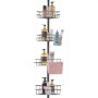 VEVOR 42" to 114" High Shower Corner Caddy Tension Pole Rust-Proof Tension Pole