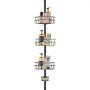 VEVOR 39" to 125" High Shower Corner Caddy Tension Pole Rust-Proof Tension Pole