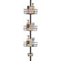 VEVOR 39" to 125" High Shower Corner Caddy Tension Pole Rust-Proof Tension Pole