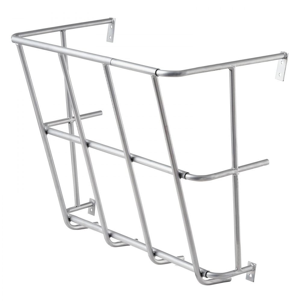 VEVOR Livestock Hay Feeder, 18.5 Gallons Large Capacity, Heavy-Duty Steel Goat Hay Rack, 24.4" Long Wall Mounted Horse Hay Holder, Multiple Sided Feeding Rack for Sheep Farm Livestock Indoor Outdoor