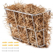 VEVOR Livestock Hay Feeder, 18.5 Gallons Large Capacity, Heavy-Duty Steel Goat Hay Rack, 24.4" Long Wall Mounted Horse Hay Holder, Multiple Sided Feeding Rack for Sheep Farm Livestock Indoor Outdoor